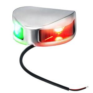 영 마린 316 스테인리스 스틸 LED 내비게이션 라이트 - 소형 보트와 폰툰을 위한 완벽한 전면 조명