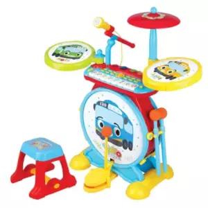 꼬마버스타요 4in1 피아노+오르간+오르골+기타 드럼피아노 악기완구 어린이 선물