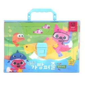 핑크퐁 상상력 인지력 발달 상어가족 단계별 4종 가방퍼즐 어린이 선물