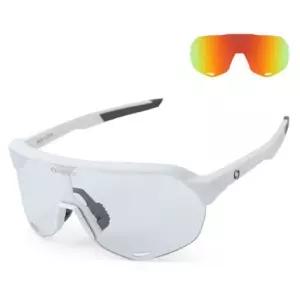 오클랜즈 자외선 차단 자전거 전용 고글_화이트 프레임+레드미러 편광렌즈 낚시 모터사이클
