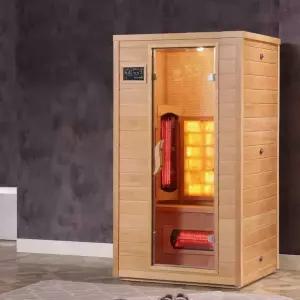 찜질방 사우나 2인용 편백나무 원적외선 홈 실내 분리