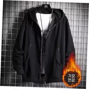 기모 후드 집업 점퍼 오버핏 남여공용 루즈핏 간절기 자켓 아우터 캐주얼 데일리 따뜻한 보온 후디