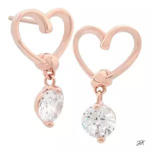 리본 기본 진주 일자침 드롭 데일리 하트 14 (WFJ5A1P)