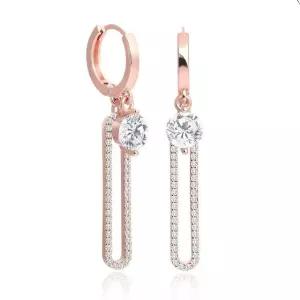 비올레타 드롭 골드 귀걸이 금침 심플 원터치링 (WFJ5A4Z)