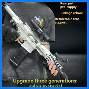 SLR 나일론 장난감 총 전동 물 젤 볼 페인트볼 에어소프트 무기 하이드로겔 총 소총 저격총 성인용 남아 CS