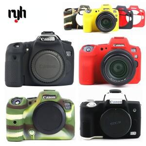 [호환품]실리콘 DSLR 카메라 바디 케이스 보호 스킨 커버 가방 캐논 호환 EOS R6 R5 R RP M50 70D 80D 90D
