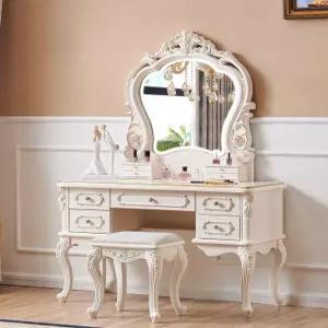 엔틱화장대 led 거울 조명 메이크업 고급 서랍 공주