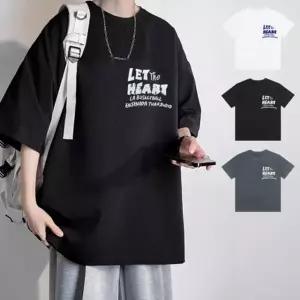 고품질 남자티셔츠 빅사이즈 반팔티셔츠 남성티셔츠 면 남편 (WFJPO3P)