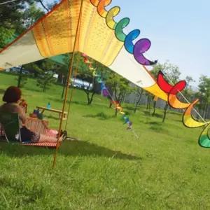 글샵 레인보우 스피너 캠핑소품 캠핑로프 운동회준비물