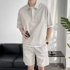 남성 반팔 트레이닝복 세트 운동복 체육복