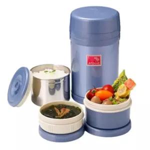 보온죽통 아폴로 보온 도시락통 찬합 런치 박스 세트 1100ml