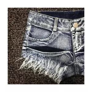 여자 청반바지 워싱 핫팬츠 퍼 스판 데님 빈티지 원템4