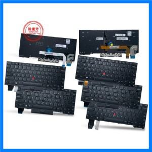 Lenovo Thinkpad IBM Yoga L13 Gen 2 YOGA X13 Gen 1 X13 Gen2/Gen3 영어 노트북 용 미국 새 키보드