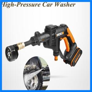 고압 세차기 무선 인공물 가정용 충전 물총 물 펌프 리튬 배터리 전동 공구 WG629E