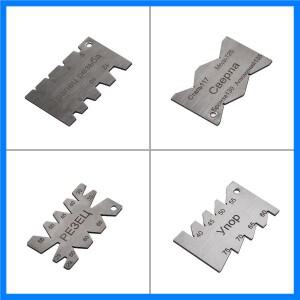 앵글 게이지 나사 피치 나사 선반 커팅 게이지 스테인레스 스틸 드릴 비트 샤프닝 앵글 아크 템플릿 측정