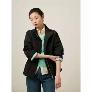 [백화점 정품] 빈폴 레이디스 스탠드 넥 허리 스트링 자켓 재킷형 점퍼 블랙 (BF5239C025)