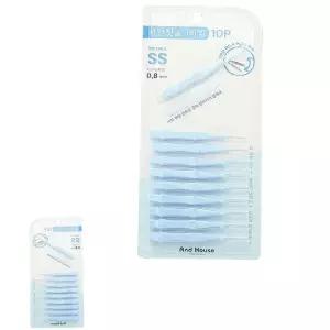 뮤 국내산 칫솔 임플란트 생산 치석 10입 국산 1P 교정기이물질제거 I형 0.8mm 휴대용치간