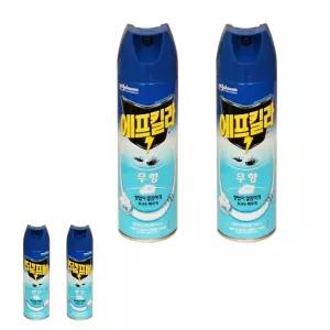 뮤 에프킬라스프레이 모기약 벌레 무향 에어졸 2P 500ml