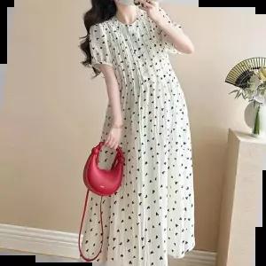 키작녀임부복 맘콩 원피스임부복 하객룩임산부원피스 임산부옷 여름