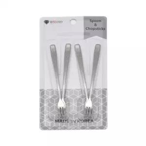 양식기 야생화 가정용 커틀러리 업소용 한식기 4P 티포크