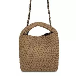 여성 토트크로스 파우치 여름 위빙백 가방 소 커피 (WFK43FA)