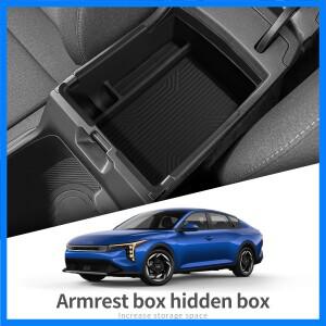 기아 K4 2025 센터 콘솔 암레스트 수납함 중앙 트레이 정리함 자동차 내부 액세서리 블랙