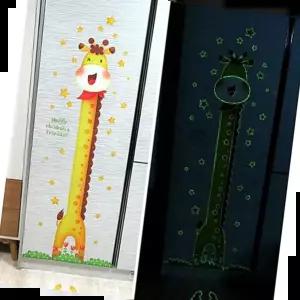 여아완구 유아 어린이 인테리어 포인트 키재기 스티커 기린