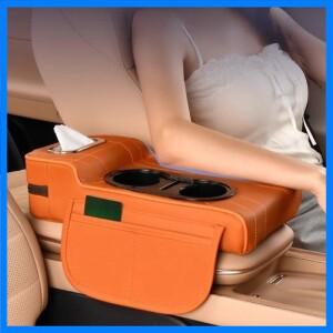 자동차 센터 암레스트 박스 엘리베이터 패드 다기능 4-in-1 차량용 티슈 박스 컵 홀더 자동차 액세서리