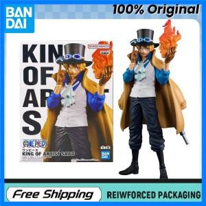 재고 있음 반다이 반프레스토 원피스 아티스트의 왕 사보 23cm 애니메이션 피규어 모델 오리지널 박스형 장