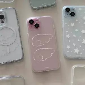 사랑스러운 인스타 엔젤 날개 만화 캐릭터 폰 케이스 아이폰 호환 16 15 14 13 12 11 Pro Max XR XS 7 8 Pl