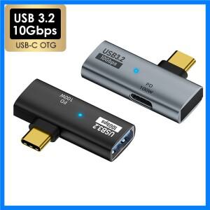 10Gbps 데이터 100W PD 충전 USB 3.1 Gen 2 전화 노트북 알루미늄 OTG 허브 어댑터 15 Pro/Max Macbook 용