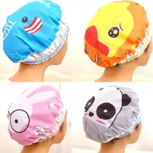 비닐 머리카락 샤워캡 헤어캡 염색 방수 캐릭터 파마 샴푸모자