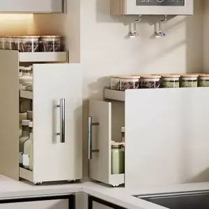 주방레일선반 슬라이딩 양념장 싱크대레일 정리대 조미료 서랍 싱크대서랍 수납