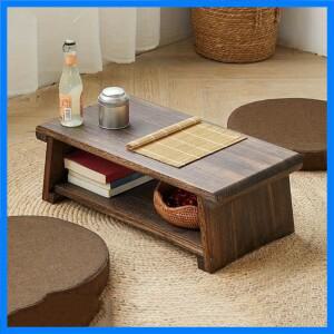 접이식 제단 명상 테이블 바닥 좌석용으로 디자인된 일본식 낮은 테이블