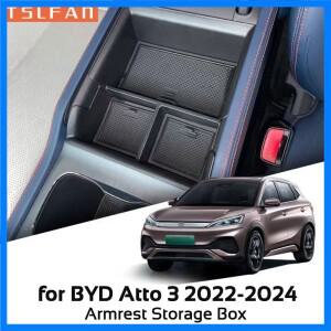 BYD 아토 3 2022-2024 중앙 콘솔 암레스트 수납함 BYD 위안 플러스 정리함 차량용 수납 케이스