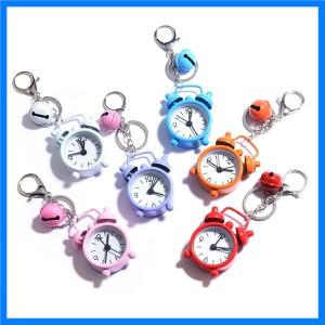 미니 알람 시계 키 체인 크리에이티브 귀여운 다색 전자 자동차 장식 가방 펜던트 장식 커플 키 체인 선물