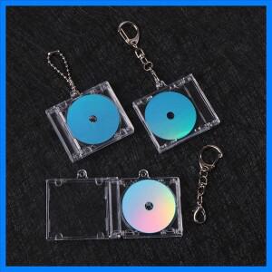 DIY 키 체인 배낭 매달려 장식 주변 기념 앨범 빈 미니 NFC 기능성 CD 케이스 펜던트