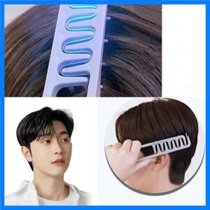 1개입 볼륨업 와이드 톱 헤어 스타일링 빗 남성용 풍성한 뿌리 헤어드레싱 빗 자연스러운 컬링 펌 헤어 케