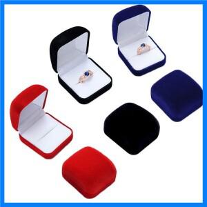 몰려들 천 귀걸이 반지 상자 저장소 카운터 보석 디스플레이 홀더 결혼식 제안 반지 상자 선물 포장 상자