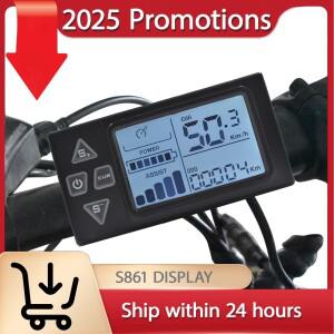 S861 전기 자전거 컴퓨터 사이클링 속도계 Ebike ANT + 케이던스 스마트 호환 주행 거리계 로드바이크 MTB