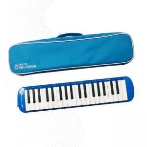 멜로디언 건반악기 파란색 휴대용 케이스 포함 음악교육 연주용 관악기