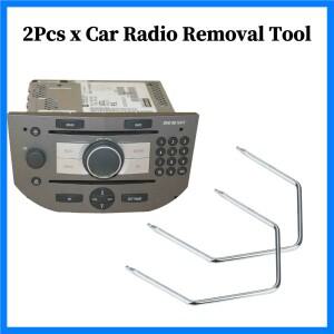 오펠 300 CD 라디오 자동차 수리 분해 도구용 2개 자동차 스테레오 라디오 제거 키 추출 도구 CD 체인저 핀