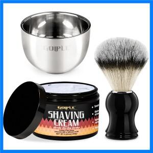 남성용 GOIPLE 쉐이빙 크림 또는 스테인리스 스틸 거품 용기 또는 쉐딩 브러쉬 수동 면도용 남성 클렌징 페