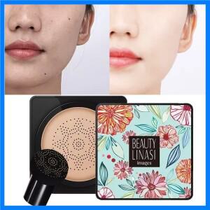 버섯 모양 에어 쿠션 CC 크림 자연스러운 보습 파운데이션 컨실러 미백 오일 컨트롤 메이크업 화장품 BB 크