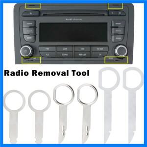 스테레오 키 릴리스 핀 헤드 유닛 라디오 제거 도구 실용적인 추출 제거기 폭스바겐 아우디 스코다 포드 테