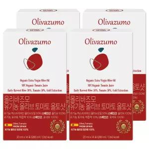 [올리바즈모] 유기농 올리브오일 토마토 올토샷 20ml 14포 4박스