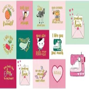 라일리 블레이크 u2019s 프리미엄 퀼팅 패브릭 패널 모음 의류 DIY 제작 홈 데코에 완벽 (민트 포 유