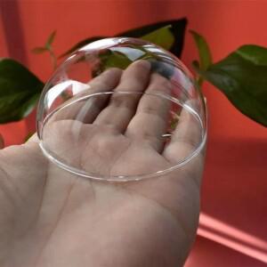 반구 유리 커버 돔 DIY 투명 반원형 글로브 버블 바이알 펜던트 액세서리 50mm 2 개