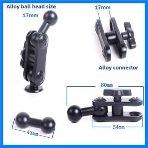 다기능 금속 클립 볼 헤드 커넥터 휴대폰 거치대 액세서리 매직 암 스탠드 삼각대 사진 범용 스타
