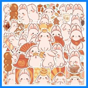 40PCS 만화 토끼 치즈 새해 스타일 스티커 낙서 iPad 가방 기타 DIY 노트북 컵 장식